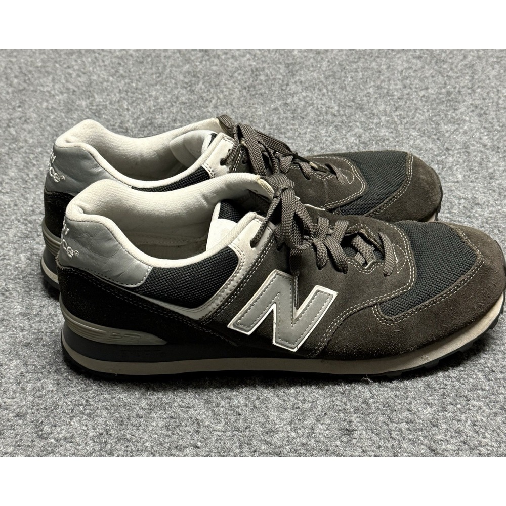 New Balance Sneakers Mens 13 D Gray 574 Classics Suede Shoes Retro ML574PGR - Picture 4 of 10